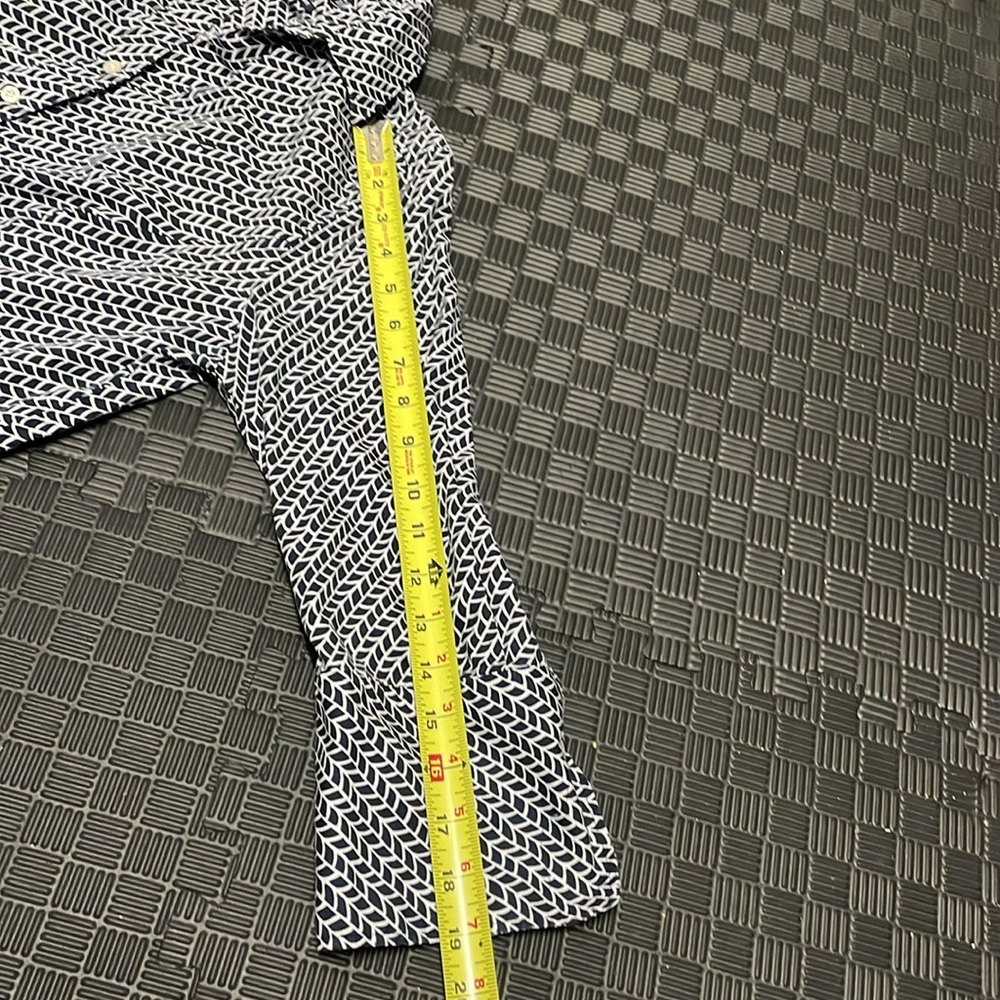 Nautical Wrinkle Resistant Button Down Shirt Size… - image 5